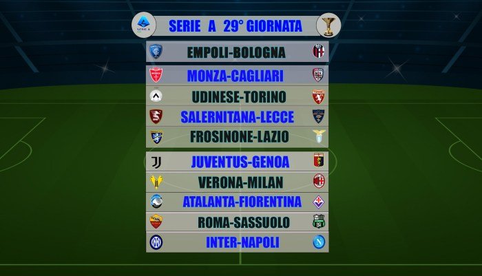 Le partite di Serie A di oggi, il calendario e gli orari del turno infrasettimanale